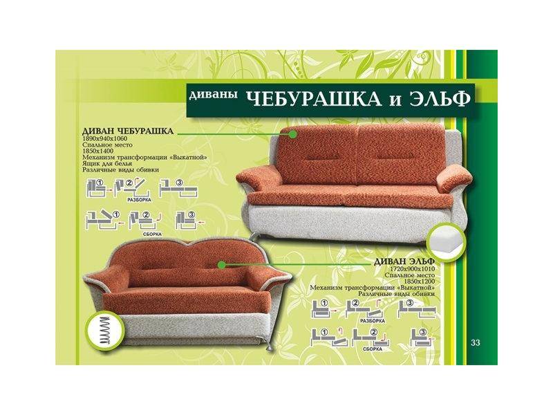мини диваны чебурашка и эльф в Костроме