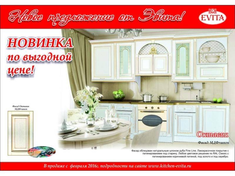 кухня прямая октавия в Костроме