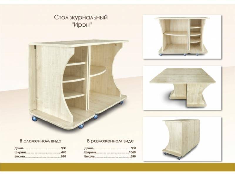 стол-тумба раскладной ирэн в Костроме