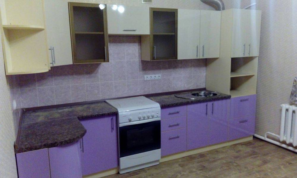 угловая комбинированная кухня в Костроме
