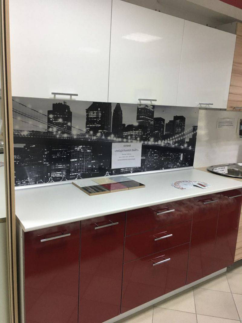 кухня из пластика 1,8м в Костроме