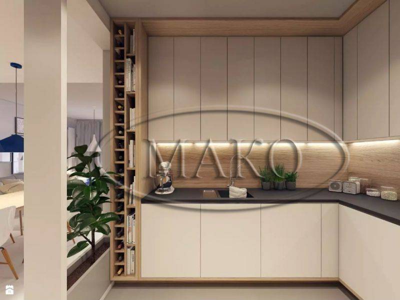 небольшая кухня в стиле минимализм 2 в Костроме