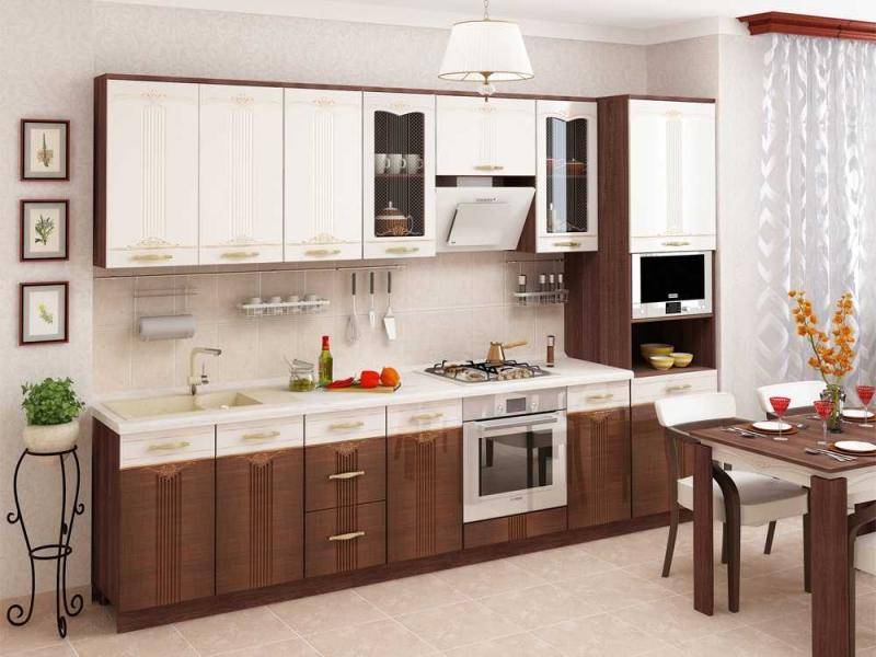кухонный гарнитур прямой каролина 11 в Костроме