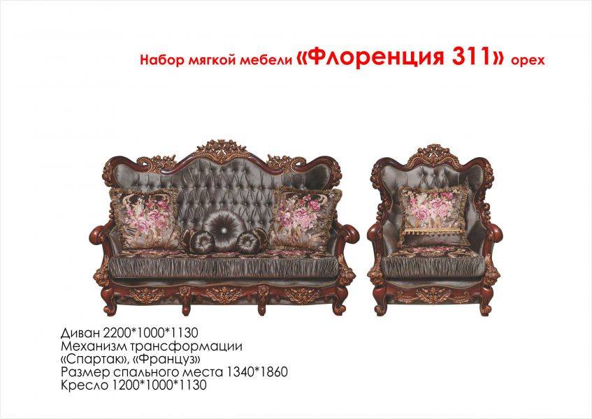 набор мягкой мебели флоренция 311 в Костроме