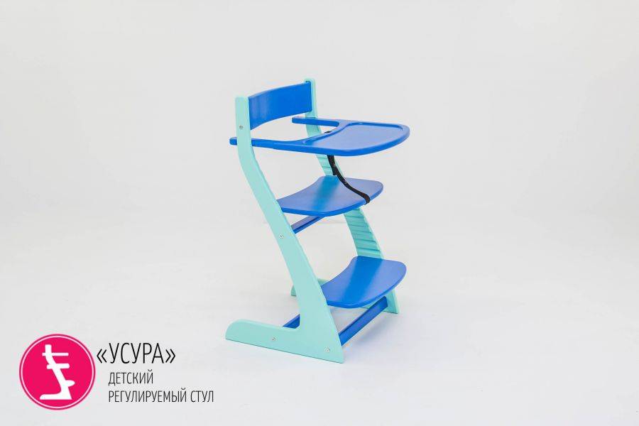 детский растущий регулируемый стул усура мятно-синий в Костроме