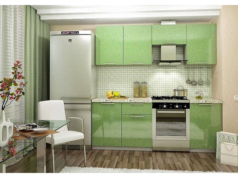 небольшая прямая кухня в Костроме