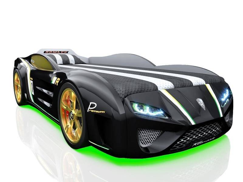 кровать-машина sportline чёрная в Костроме