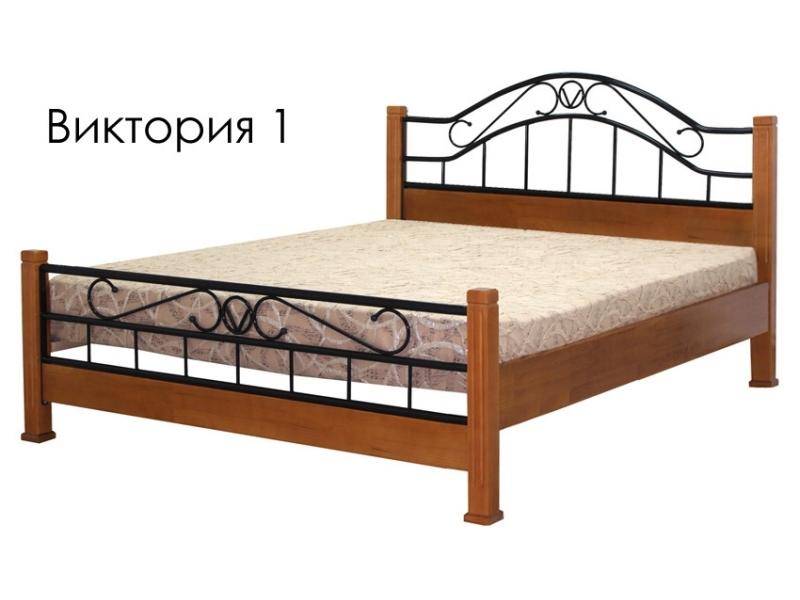 кровать виктория 1из массива сосны с элементами ковки в Костроме