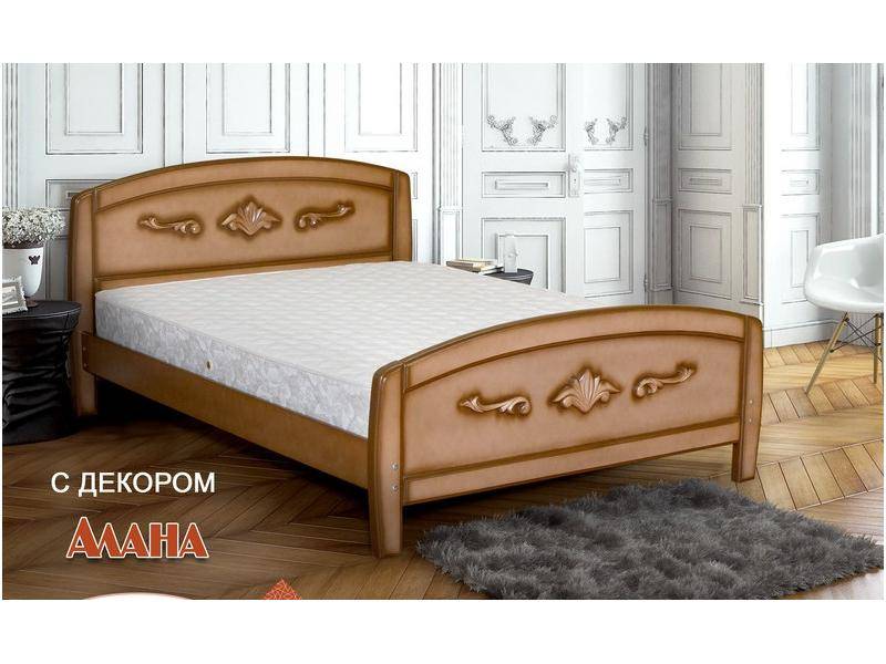 двуспальная кровать алана с декором в Костроме