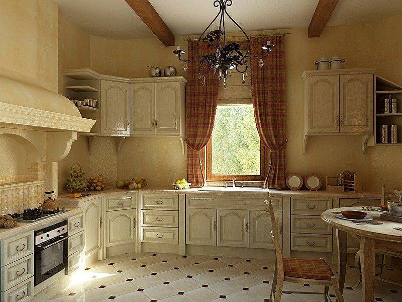 угловая кухня классическая в Костроме