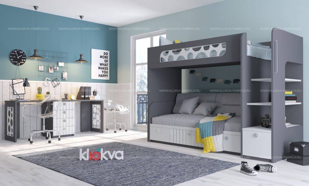 детская вельвет velvet с двухъярусной кроватью в Костроме
