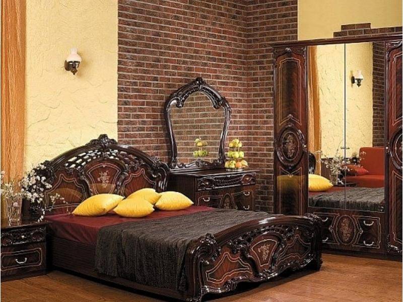 спальный гарнитур «роза могано» в Костроме
