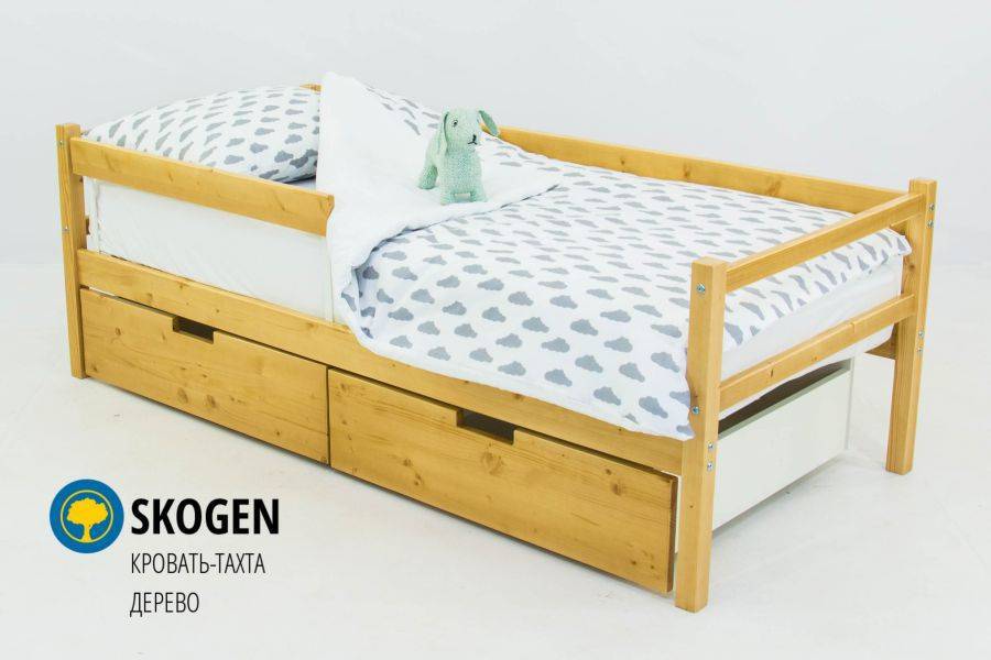 детская деревянная кровать-тахта бельмарко skogen дерево в Костроме