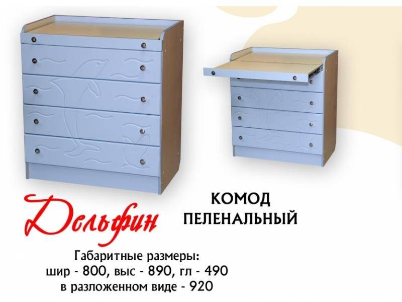 комод пеленальный дельфин в Костроме