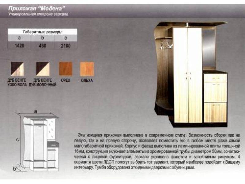 прихожая прямая модена в Костроме