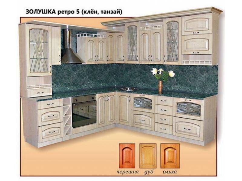 кухня угловая золушка ретро 5 в Костроме