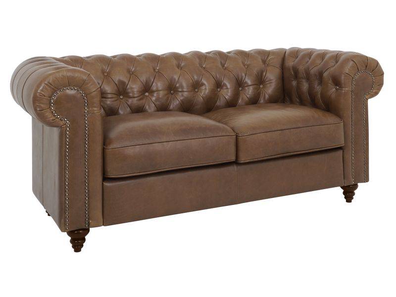 классический кожаный двухместный диван chester classic в Костроме