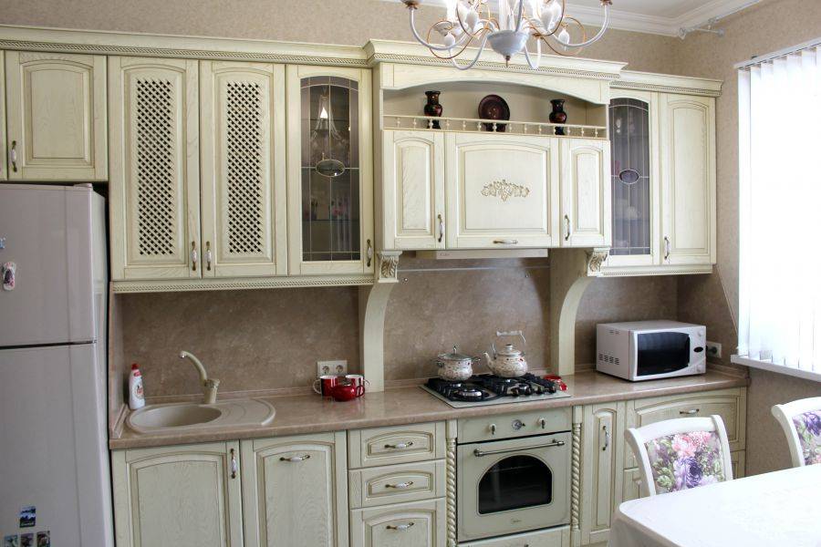 кухня прованс ясень слоновая кость с золотом в Костроме