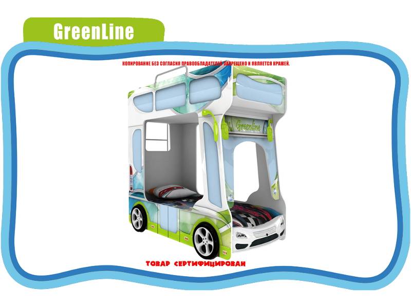 кровать детская green line в Костроме