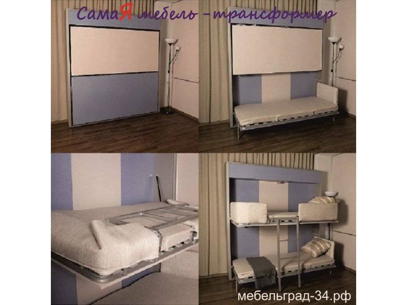 двухъярусная кровать аделия (откидная) в Костроме