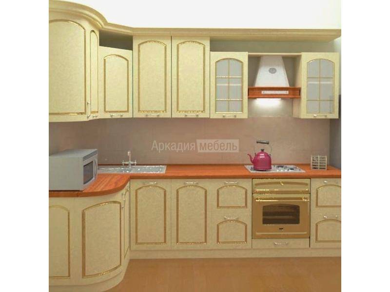 классическая кухня с патиной люкс 1 в Костроме