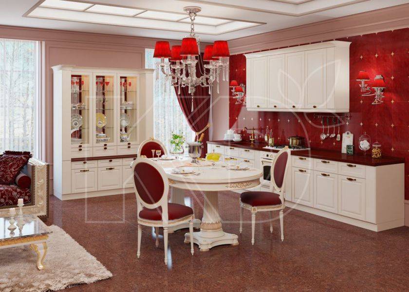 кухня классика вильгельм светлый в Костроме