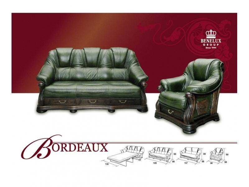 диван из кожи bordeaux в Костроме