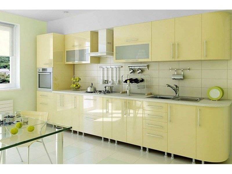светлая современная кухня из мдф в Костроме