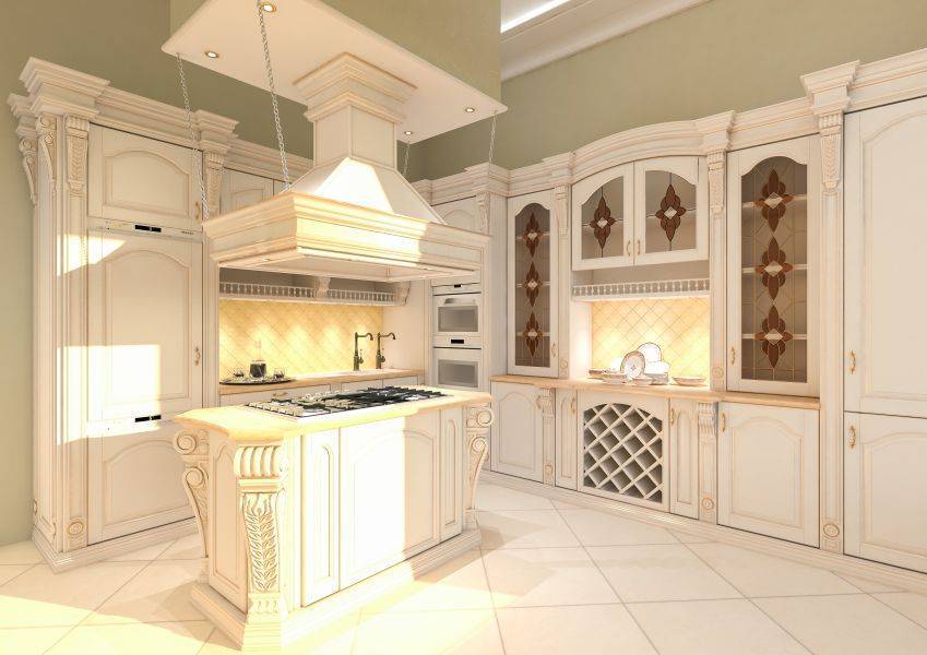 угловая кухня из дерева в Костроме