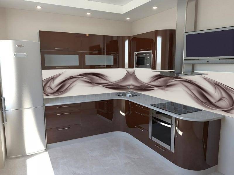 глянцевая кухня модерн 14 в Костроме