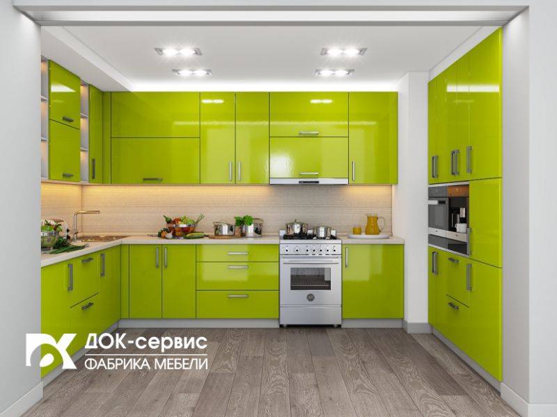 угловая п-образная кухня в Костроме
