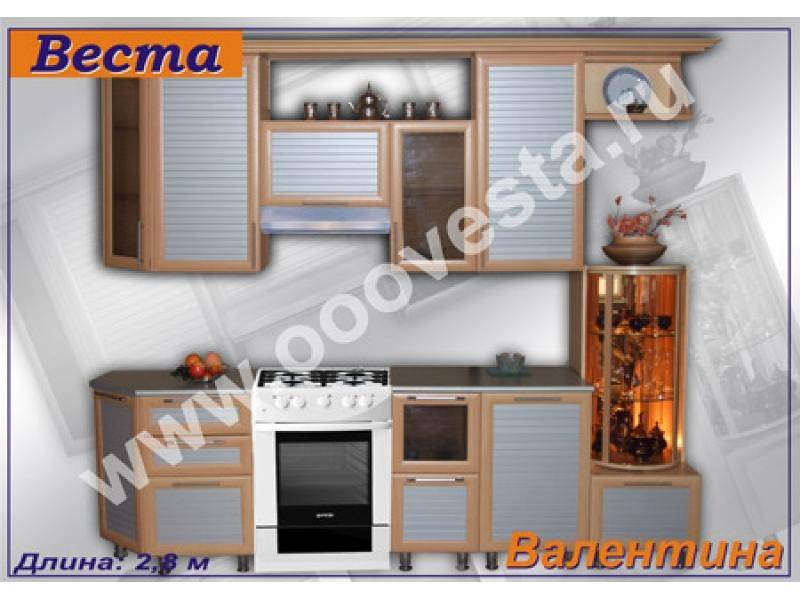 кухонный гарнитур прямой валентина в Костроме