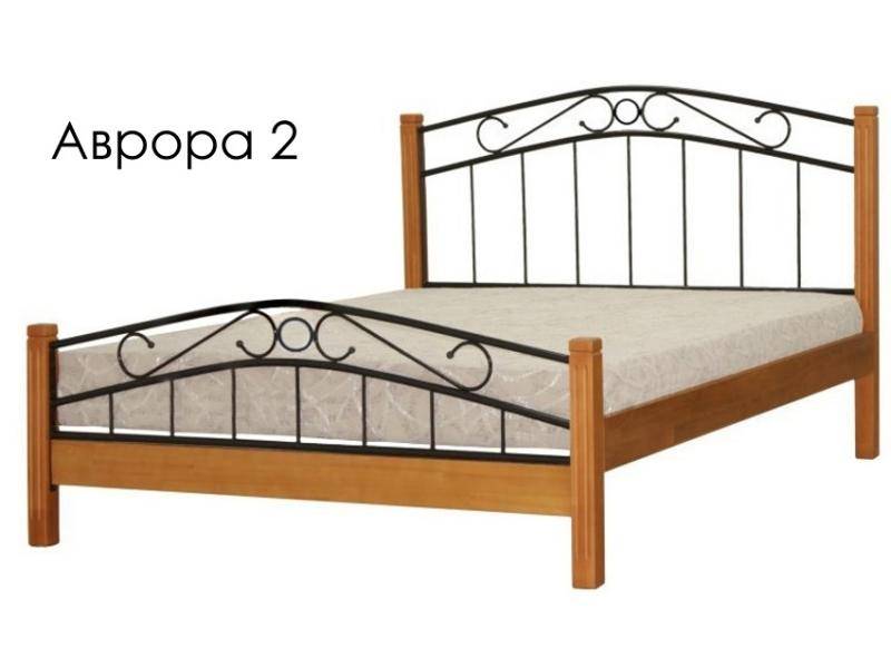 кровать аврора 2 с элементами ковки в Костроме