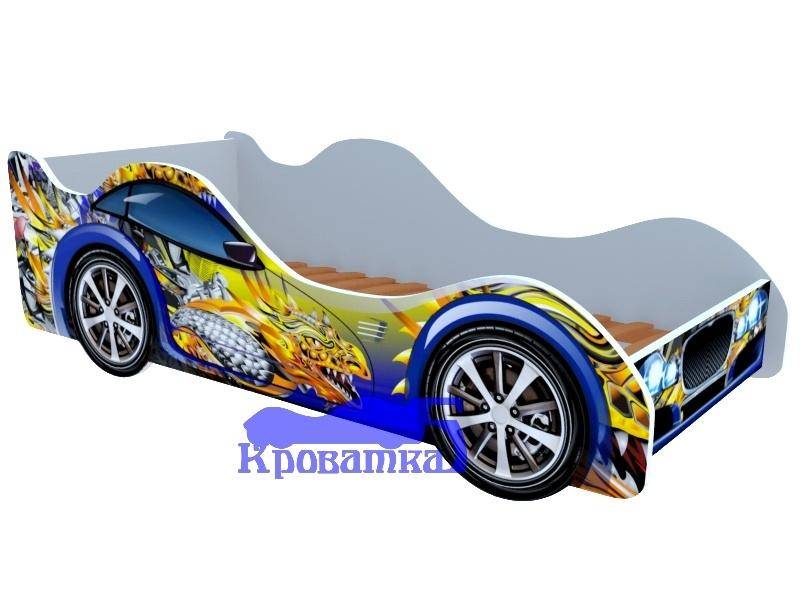 кровать для мальчика синий дракон в Костроме
