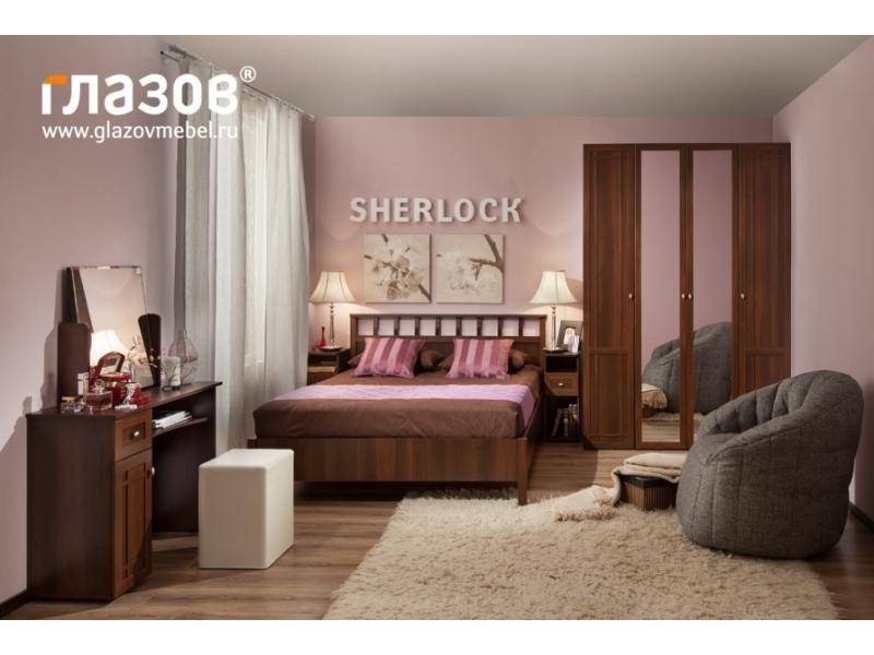 спальня sherlock в декоре орех шоколадный в Костроме