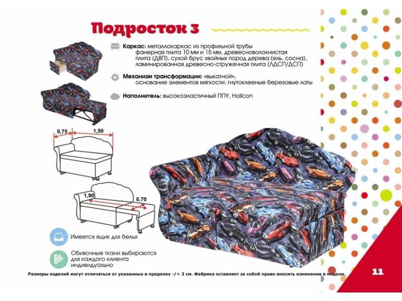 детский диван подросток 3 в Костроме