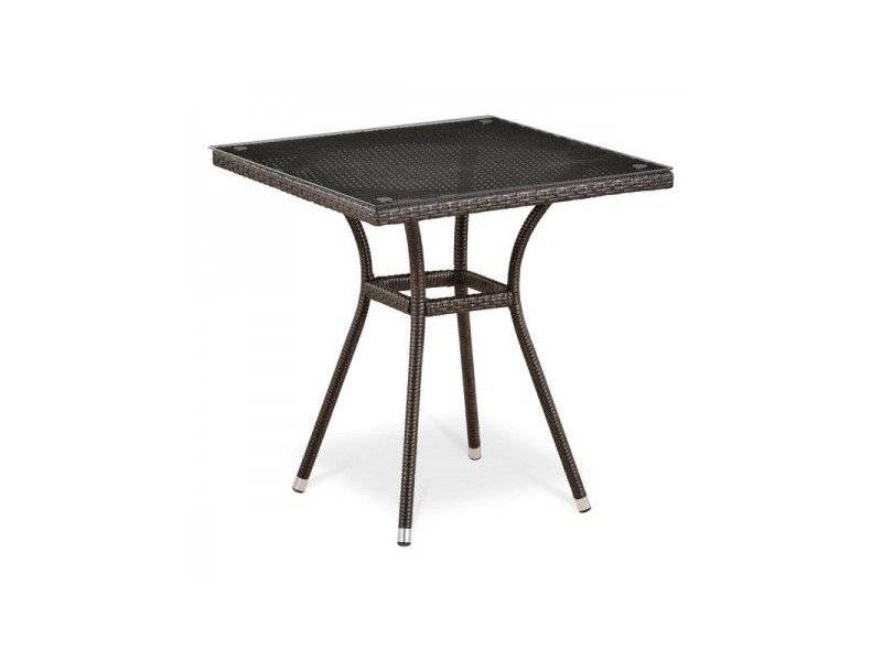 стол из ротанга t282bnt-w51-70x70 brown в Костроме