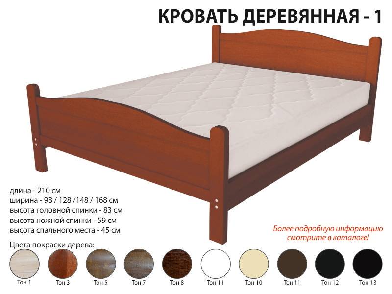 кровать деревянная 1 в Костроме