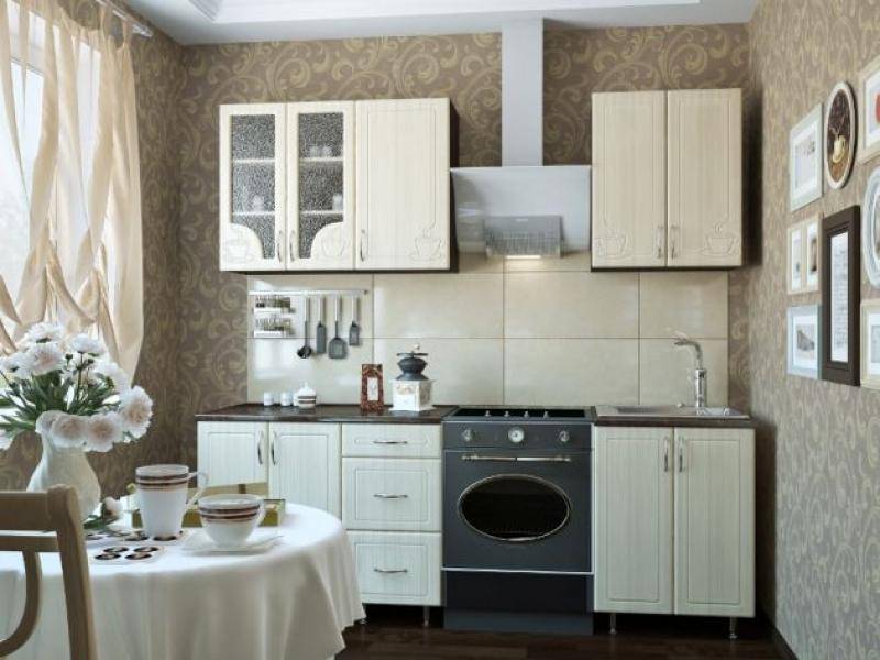 кухонный гарнитур прямой кофе в Костроме