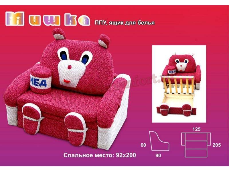 детский диван мишка в Костроме