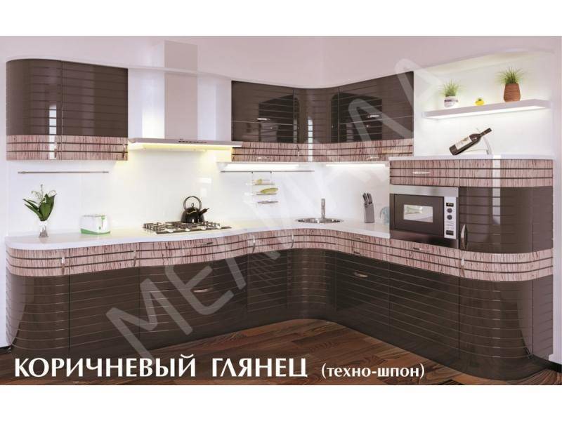 кухня коричневый глянец в Костроме