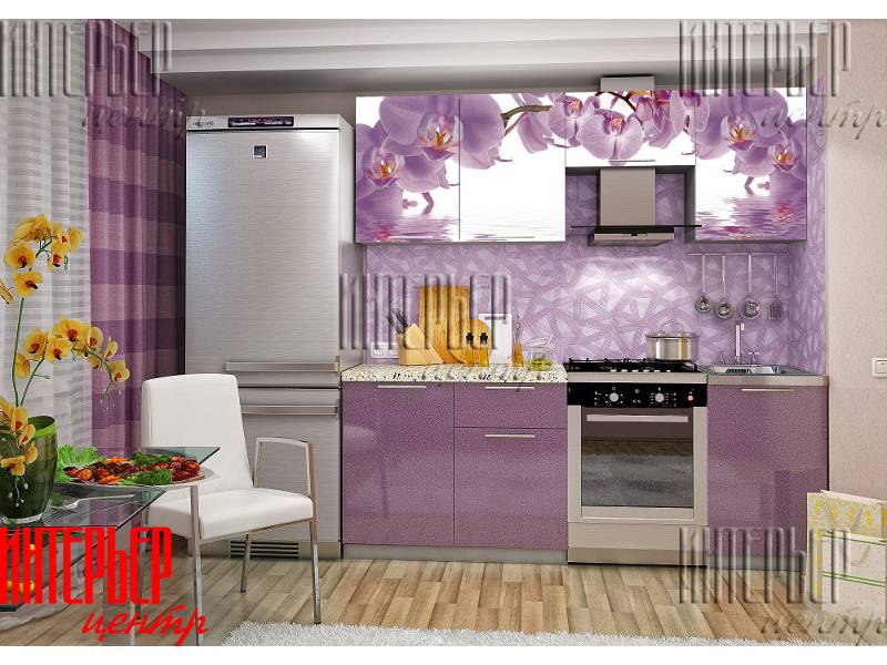 кухня софия 2,1м орхидея (фотопечать) в Костроме
