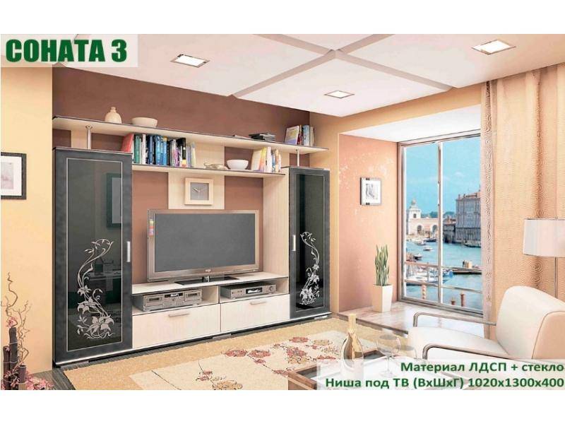 стенка в гостиную соната 3 в Костроме