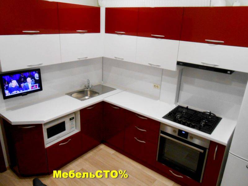 кухонный гарнитур гранат глянец в Костроме
