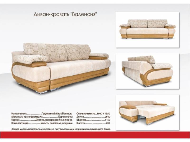домашний прямой диван валенсия в Костроме