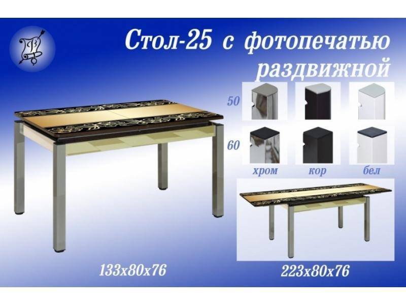 стол 25 с фотопечатью в Костроме
