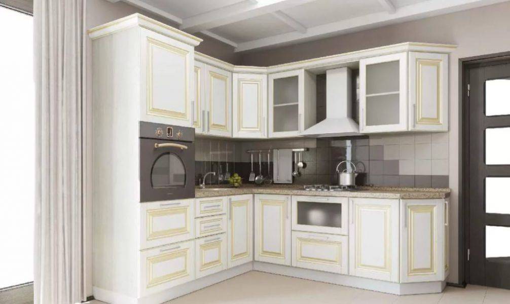 угловая кухня классика из мдф в Костроме
