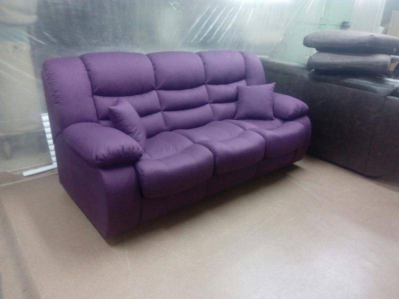 прямой фиолетовый диван бали в Костроме