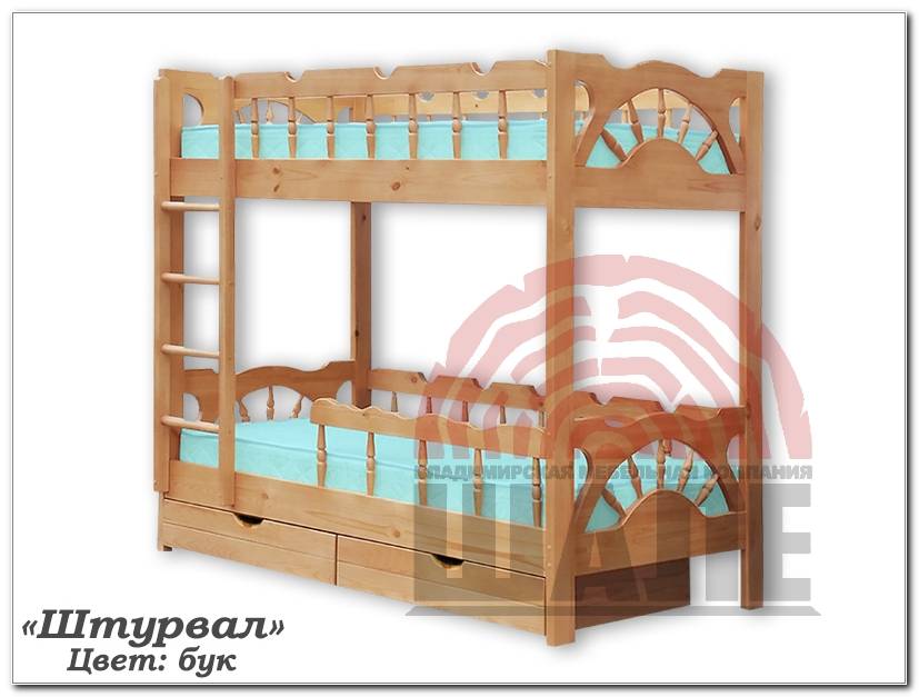 2х-ярусная детская кровать штурвал в Костроме