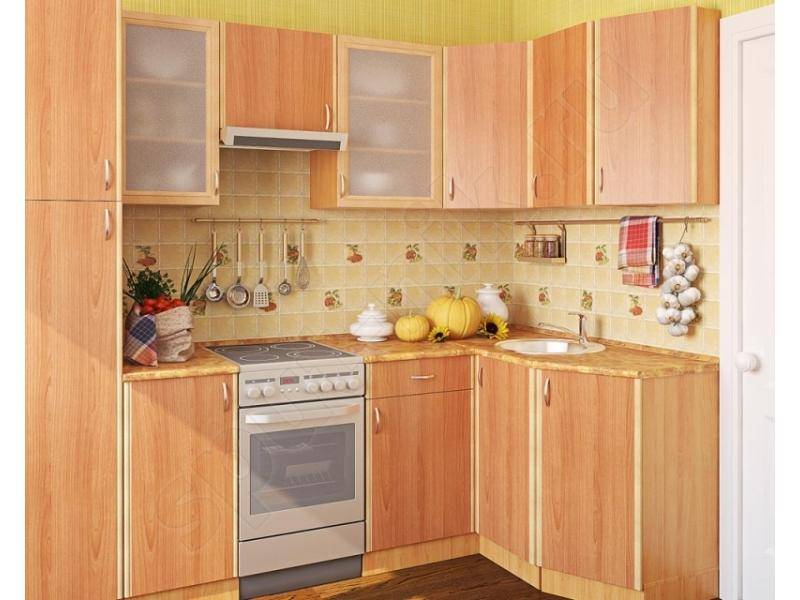 кухонный гарнитур угловой вишня в Костроме